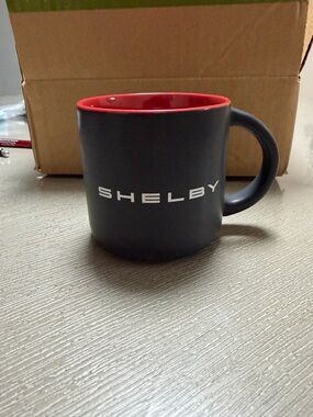 Selby Black & Red Ceramic Coffee Mug
